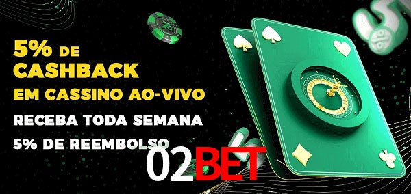 Promoções do cassino ao Vivo 02bet